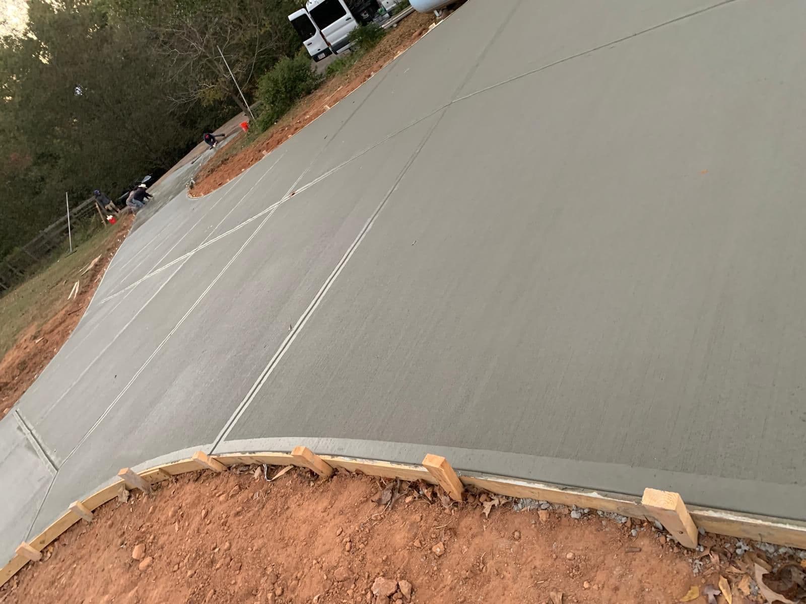 Concrete slab in North Atlanta by Escobar Masonry & Hardscapes
